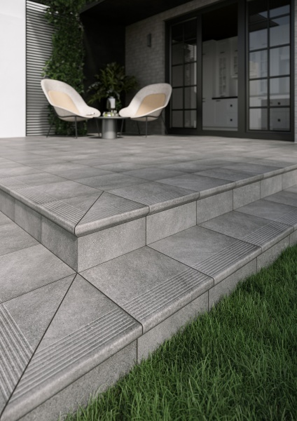 Клинкерная плитка Mattone Sabbia Grafit klinkier 30x30 (1,26) Ceramika Paradyz