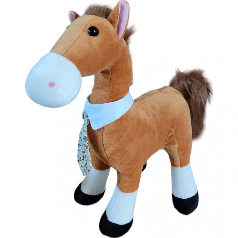 Сувенир текстильный Leo Arts & Crafts лошадка в галстуке (LEO24-806C/36CM) 36 см