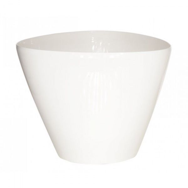 Горщик пластиковий Carat 130 мм трикутний білий (0548) 