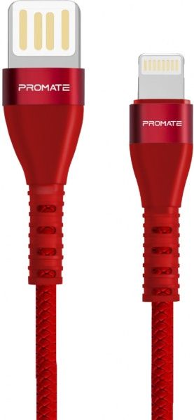 Кабель Promate Lightning – USB 1,2 м червоний (vigoray-i.red) 
