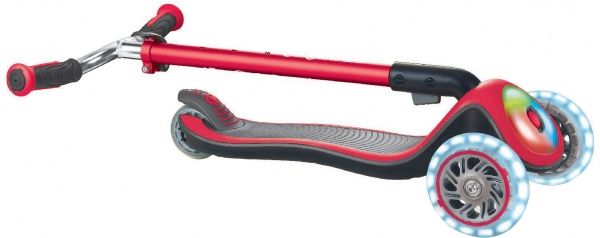 Самокат Globber Elite Prime с подсветкой красный 444-802 