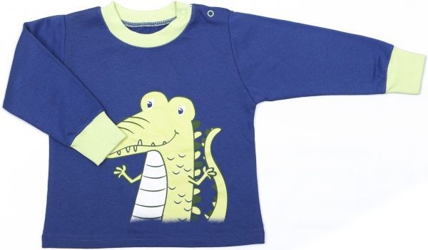 Пижама детская Фламинго р.80 синий с салатовым 109-312 