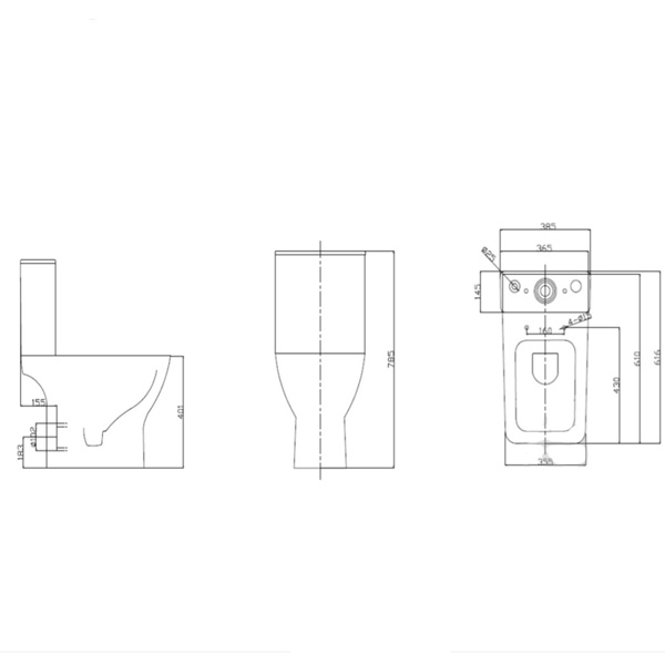 Унитаз-компакт Mixxen Boston Tornado MXMD0690-Q