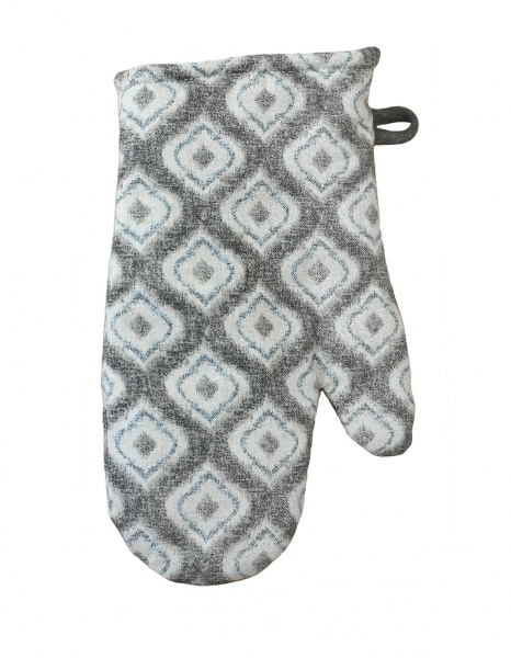 Рукавиця Габріела 18x31 см сірий із малюнком Прованс 