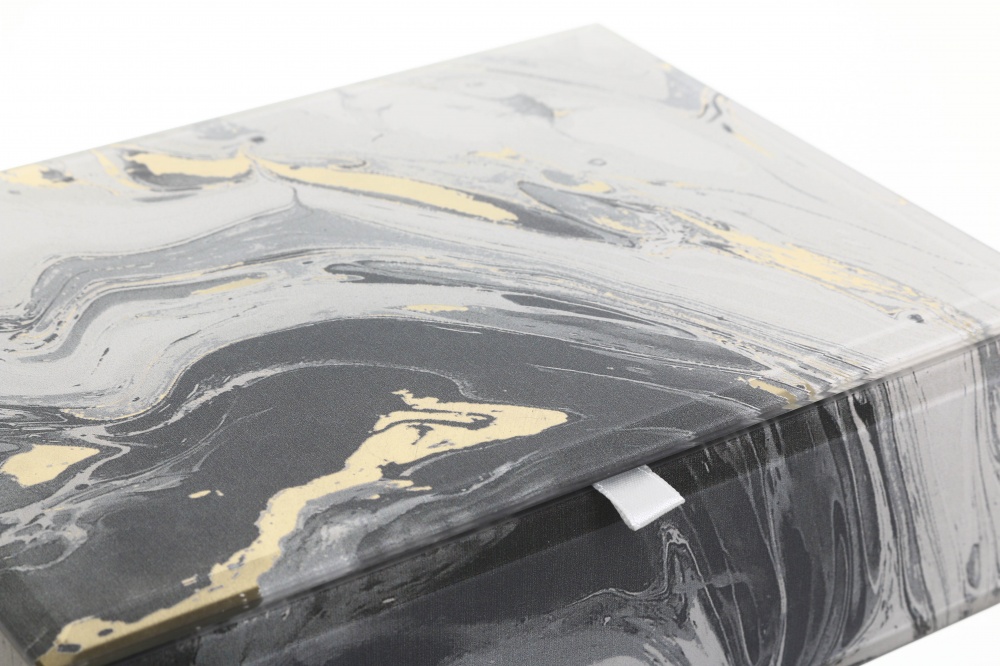 Шкатулка для украшений Jeanne 20,5x15x7 см серый мрамор