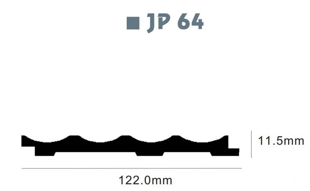 Реечная панель 3D 119х12х2900 мм (JP64-2227)