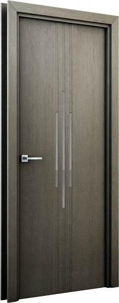 Дверное полотно Интерьерные двери Сафари ПО 600 мм серый 