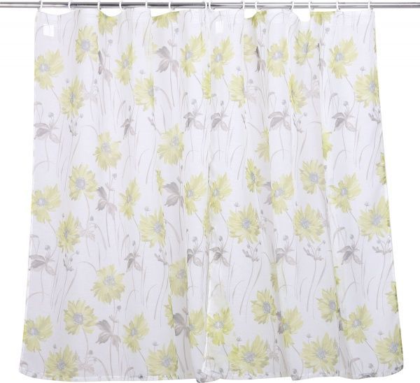 Комплект тюлів для кухні 2х140х160 см Квіти зелені La Nuit