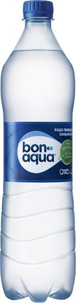 Вода мінеральна BonAqua сильногазована 1 л (5449000026607) 