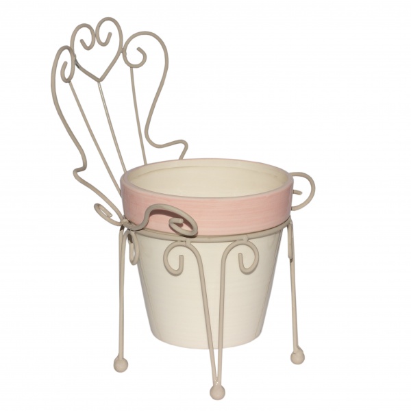 Декорация садовая Стульчик с горшком