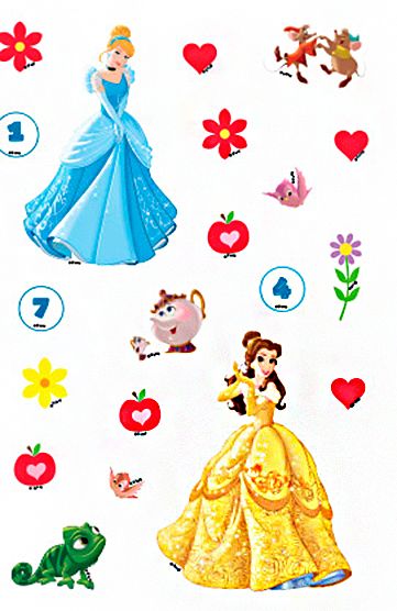 Книга-развивайка «Disney Вчимо цифри. Принцеса» 9789669432087