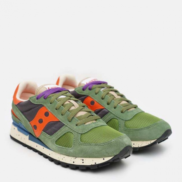 Кроссовки Saucony SHADOW ORIGINAL 2108-793s р.US 10,5 зеленый с оранжевым