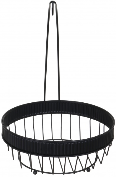 Корзинка для фруктов Grace 28х28х39,6 см черный металл Flamberg Premium 