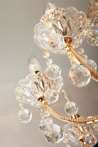 Люстра подвесная Strotskis Ariella 8x40 Вт E14 золото 10044/8 