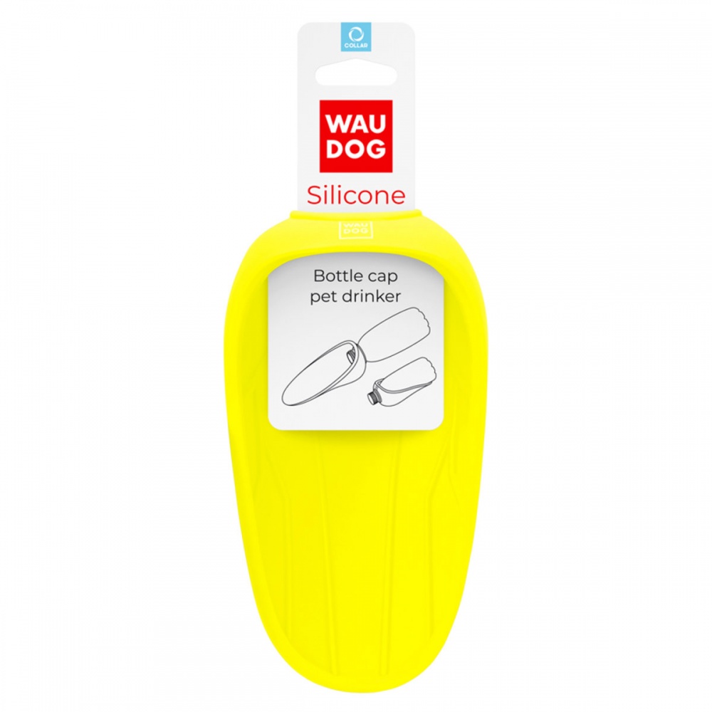 Поїлка Waudog Silicone 165х90 мм жовта