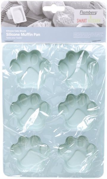 Форма для кексів Лапки 18.5х14х1.7 см 6 шт. 51618444 Flamberg Smart Kitchen