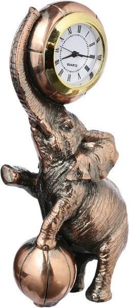 Статуэтка-часы Слон с мячом Е550