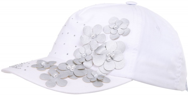 Кепка для девочек Pampona 21 L 06 р.52 белый 