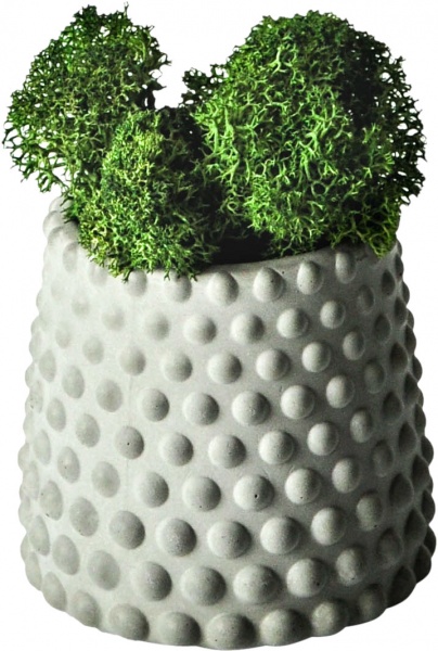 Кашпо декоративне Bubble cup сірий бетон