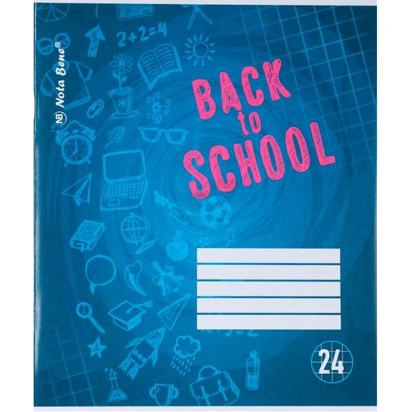 Тетрадь школьная 24 листа в клетку 1 Nota Bene