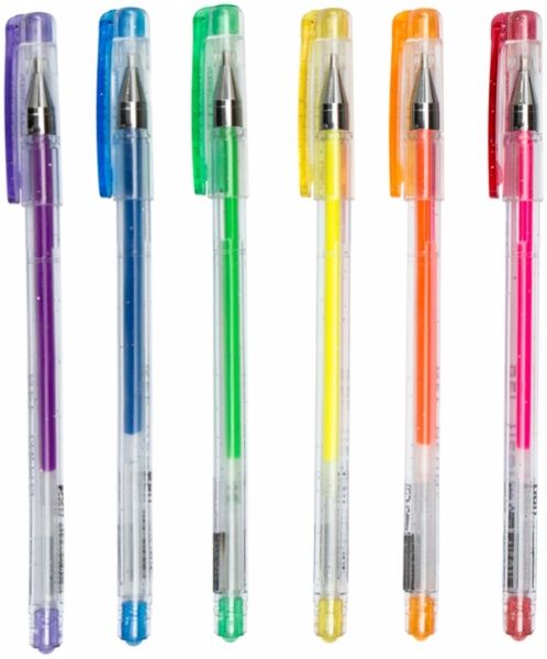 Набор ручек гелевых Economix NEON 6 цветов 