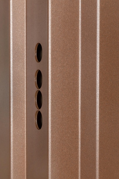 Дверь входная Булат Elegant 703 Metalic Wood - коричневая коричневый 2050x850 мм левая