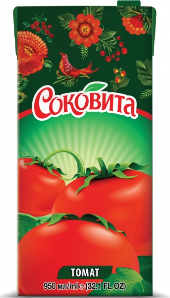 Напиток соковый Томатный с мякотью 0,95 л 