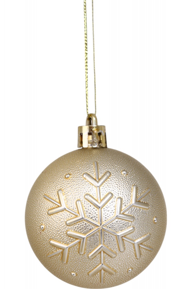 Набір ялинкових куль сніжинка 24IPC-45 d 60 мм 41 шт./уп.