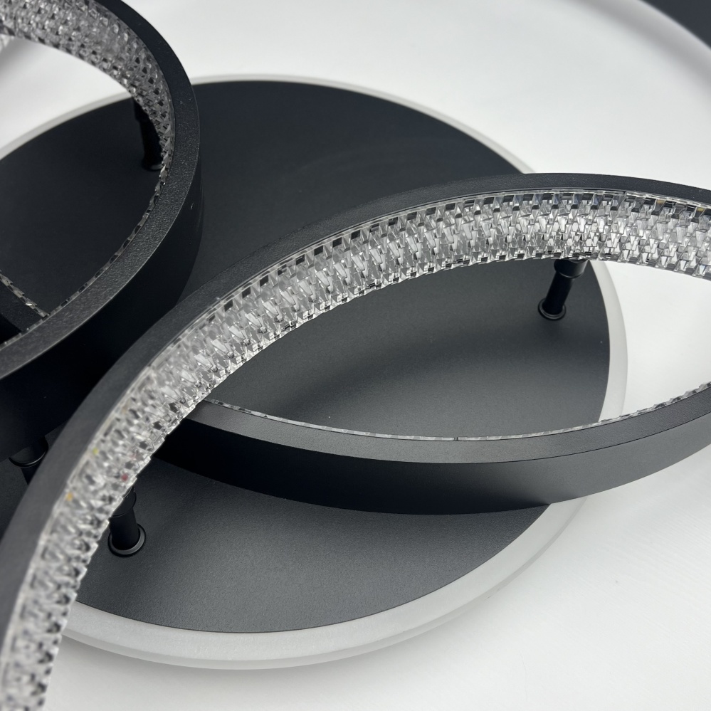 Люстра світлодіодна Luminaria 100 Вт LED-модуль чорний AKRILIKA ROUND 100W 4R BLACK