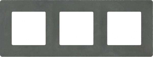 Рамка трехместная Plank Electrotechnic Classic универсальная базальт PLK1030731
