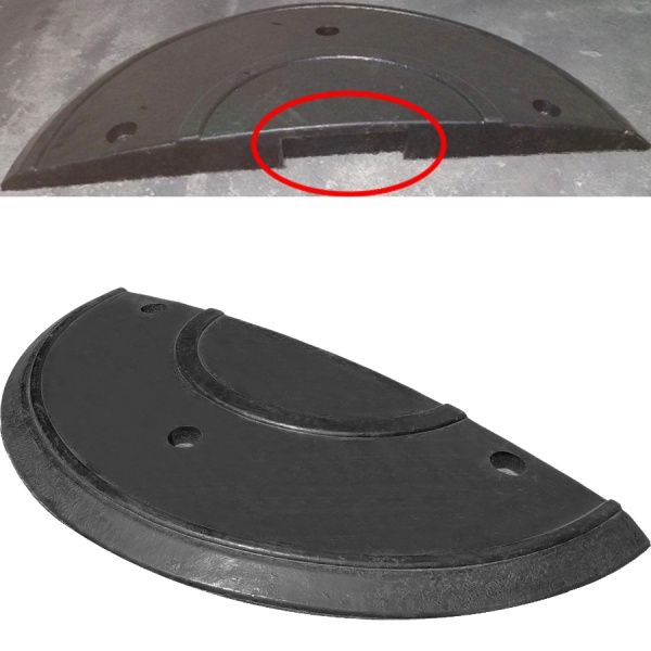 Ограничитель скорости резиновый (боковая часть-шип) 315х650х52 мм