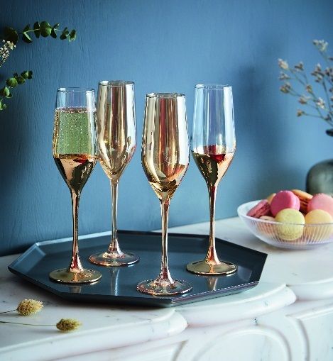 Набор бокалов для вина Электрическое золото 350 мл 4 шт. Luminarc 