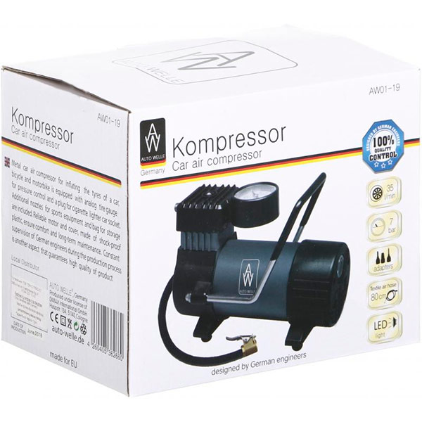 Компресcор автомобильный Auto Welle AW01-19