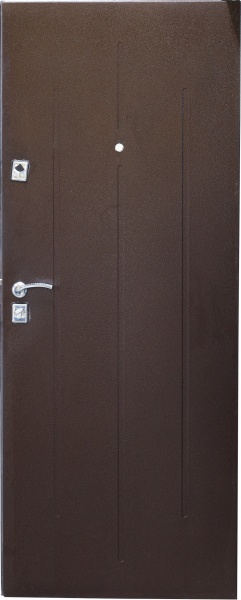 Дверь входная металлические Y1S043C056 2 замка (соты) коричневый 2050х860 мм левая