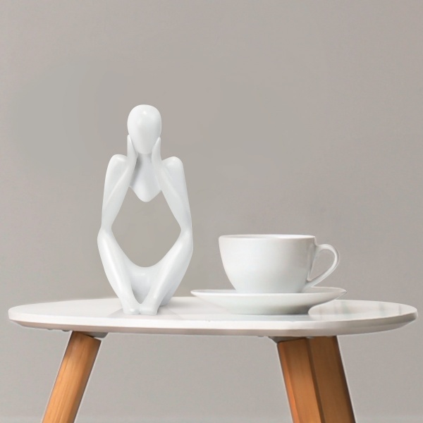Фігурка декоративна Мислитель DH-ST-16-2 White