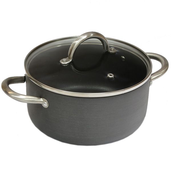 Кастрюля алюминиевая с антипригарным покрытием 2.7 л