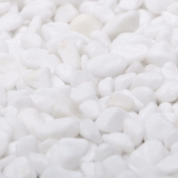 Камень декоративный Thasos галька мраморная фр. 0-1 см белая 10 кг