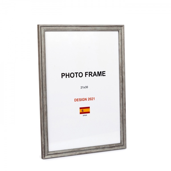 Рамка для фото 1 фото 21х30 см серый бетон 