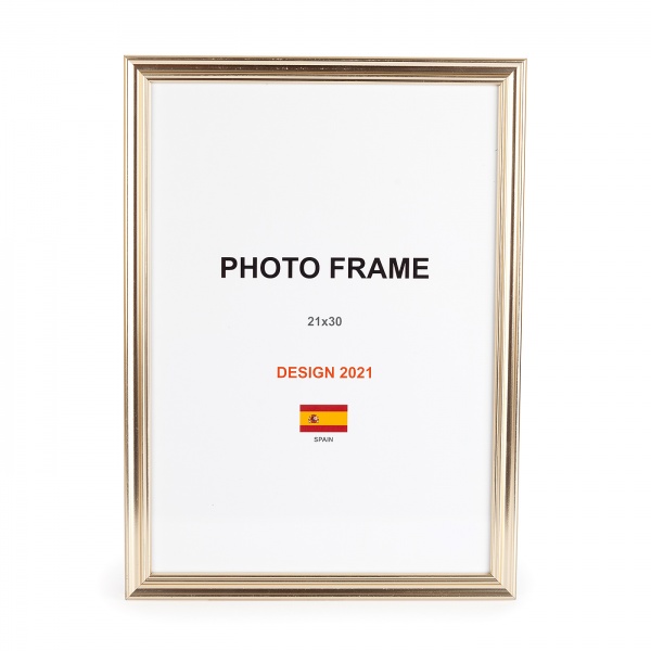 Рамка для фото 1 фото 21х30 см біле золото 