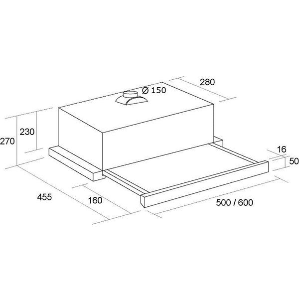 Вытяжка Pyramida TL 1100 black 60 см