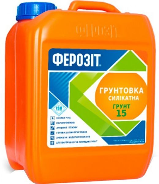 Ґрунтовка Ферозіт силікатна Ґрунт 15 10 л