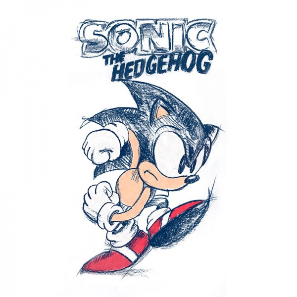 Футболка для хлопчиків SONIC Sonic р.158-164 білий із синім ABYTEX538XS 