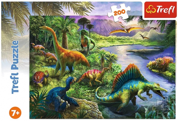Пазли Trefl Хижі динозаври 200 елементів 7+ 13281