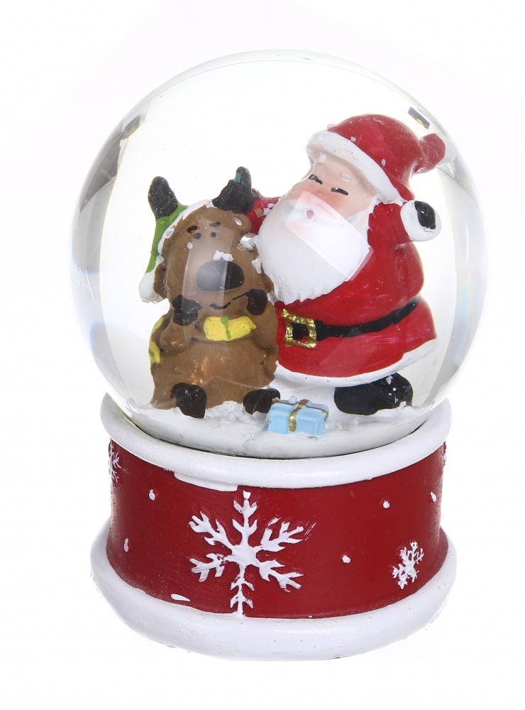 Шар новогодний Санта с помощником в ассортименте ZY22558/ZY22559