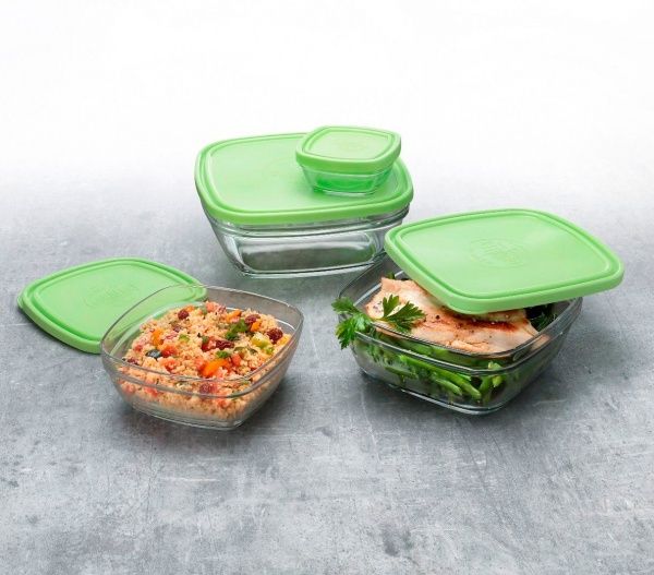 Салатник с крышкой Lys Carre 17 см 9083AM06 Duralex