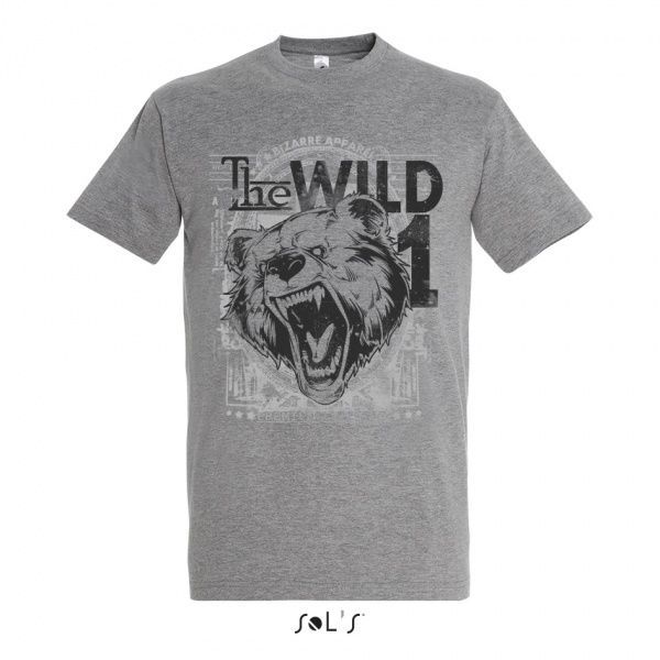 Футболка Sol's с принтом р. XXL темно-меланжевый 