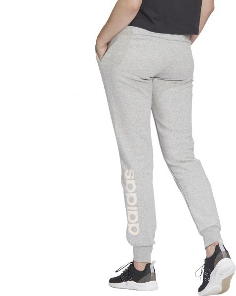 Брюки Adidas W E LIN PANT FL GD3031 р. XL светло-серый
