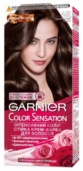 Крем-краска для волос Garnier Color Sensation 4.03 Золотистый топаз 60 мл
