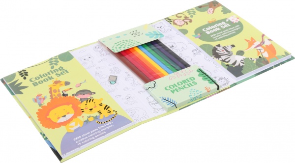 Набор раскраска Forest Friends и карандаши цветные 10 шт 