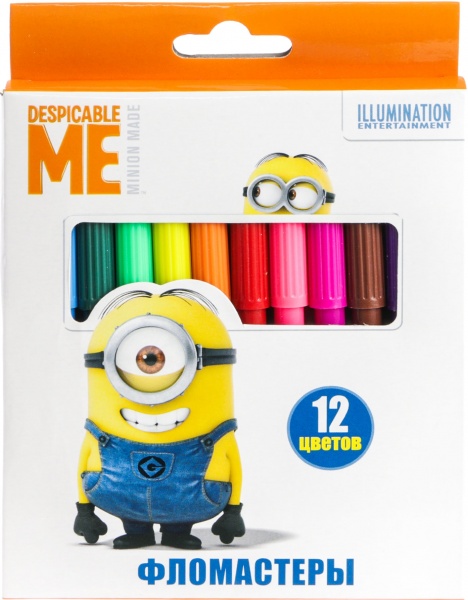 Фломастеры Despicable Me 12 шт. Росмен